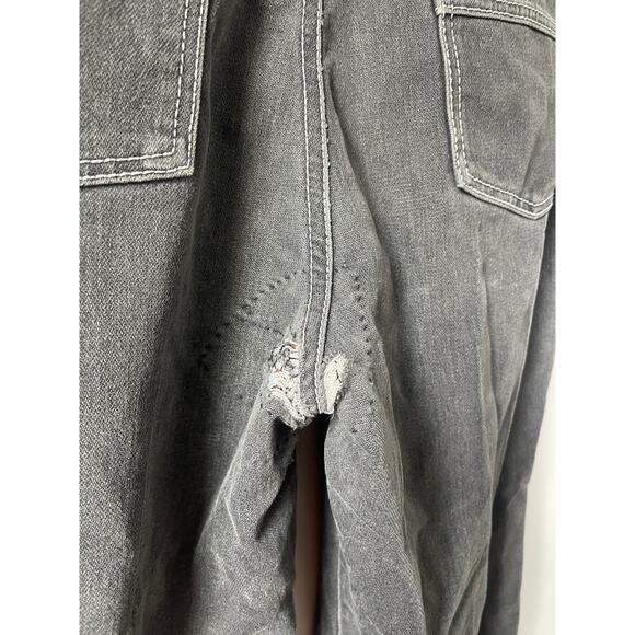 Y2K Reworked Denim Wide Leg Distressed Baggy Jeans - Picture 6 of 7